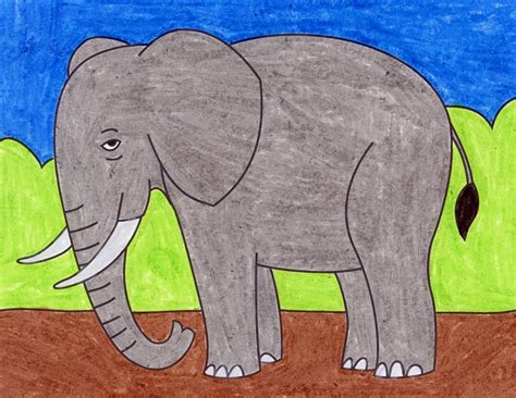How to Draw an Elephant: Easy Step-by-Step Art Lesson for Kids