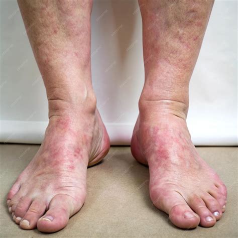 Premium Photo | Educational Images of Swollen Ankles in Women