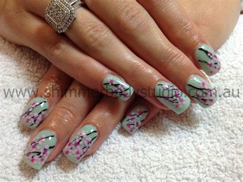 nail art cherry blossom 1