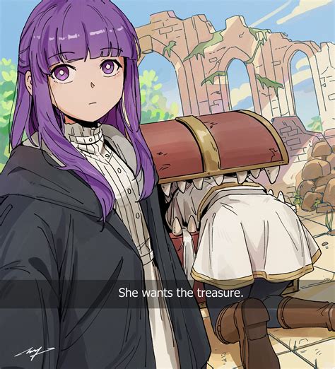 Fern took a picture of her master 📷 | Frieren Stuck In Mimic Chest