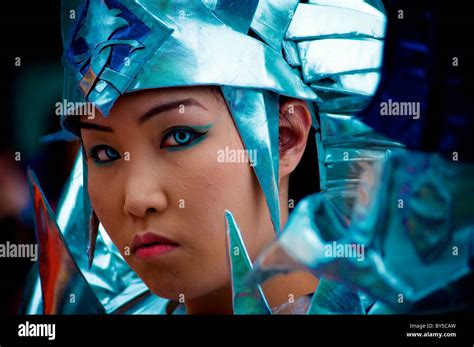 Anime girl cartoon blue hair hi-res stock photography and images - Alamy