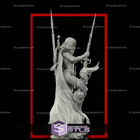 Red Sonja with Weapon | SpecialSTL