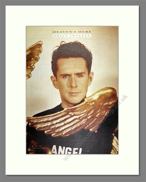 Holly Johnson - Heaven's Here. Vintage Advert 1989 (ref AD16407) – The