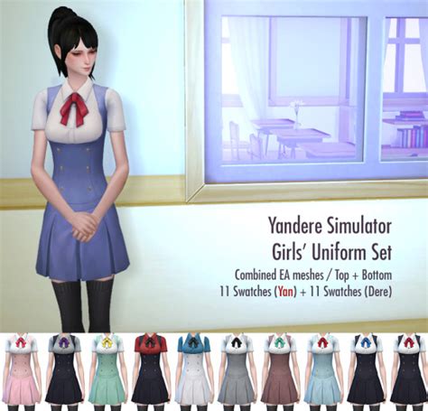 Sims 4 Yandere Simulator Uniform Cc - Tilatin