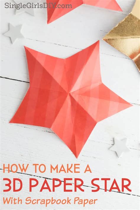 how to make paper 3d stars