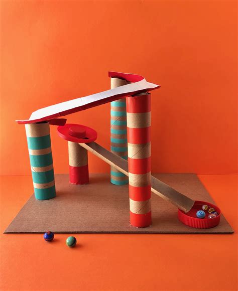 Create a Fun Marble Run from Recycle Bin Materials! — super make it