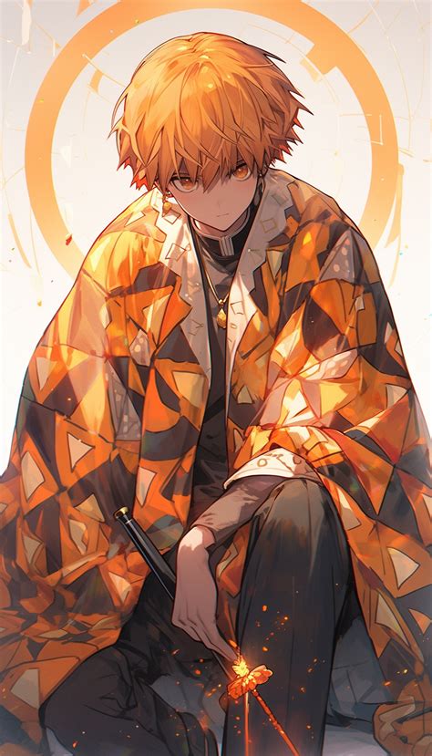 Zenitsu Agatsuma Art: Art of the Fearful Demon Slayer | Dibujos ...