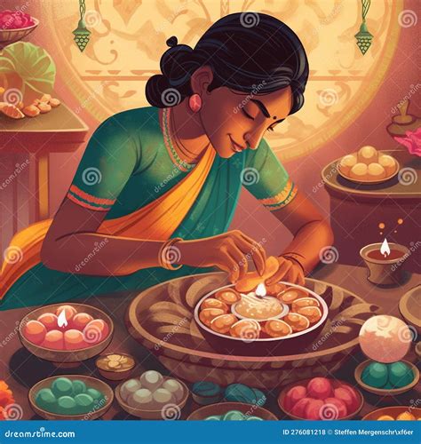 Celebrate Diwali With Sweets Lights And Fireworks 4