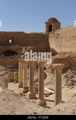 chateau de qasr al hayr al sharqi dans le desert syrien le  octobre