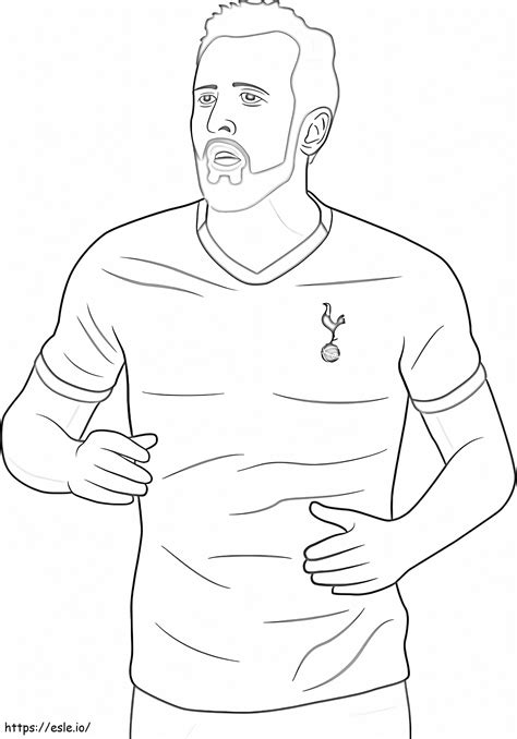 Harry Kane 7 coloring page