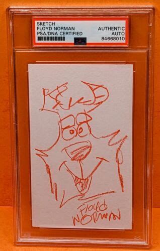 Floyd Norman Walt Disney Animation Legend PSA Autograph Sketch James P ...