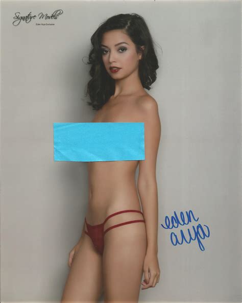 Sold Price: Eden Arya signed 10x8 colour glam photo. Good condition