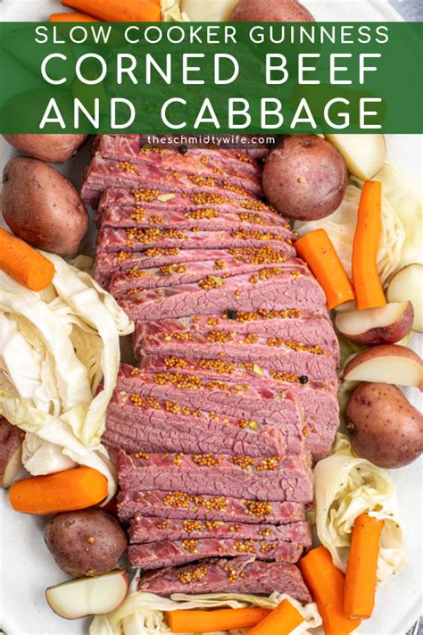 Crockpot Guinness Corned Beef & Cabbage - The Schmidty Wife
