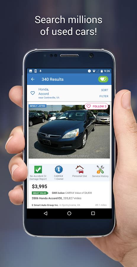 CARFAX Find Used Cars for Sale - Android Apps on Google Play