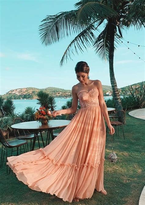 Vestido Longo Casamento Na Praia - 30 vestidos longos para casamento na praia | Madrinhas de casamento ...