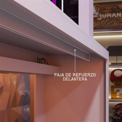 Escritorio gamer pc 200cm - Ciudad Muebles