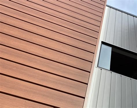 modern steel wood grain metal siding modern materials