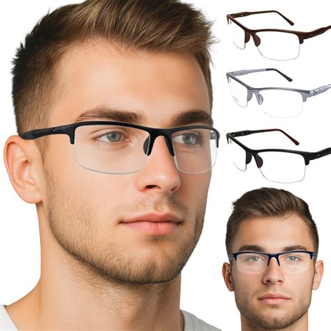 Armação De Oculos Esportivo Masculino - Armação De Oculos Masculino Esportivo Para Grau Fio De Nylon | Shopee ...