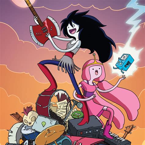 Adventure Time, B MO, Marceline the vampire queen, Princess Bubblegum