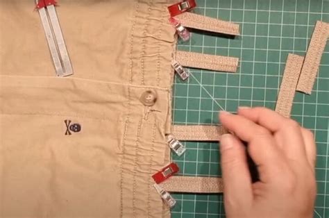 how to put belt loops on pants