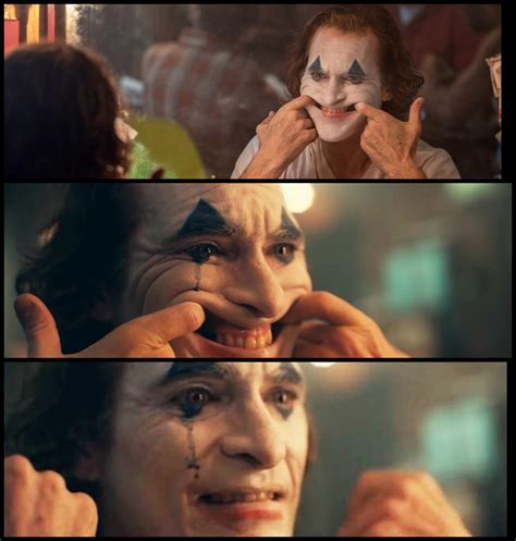 In Joker (2019) The scene where Arthur Fleck tears up while forcing his ...