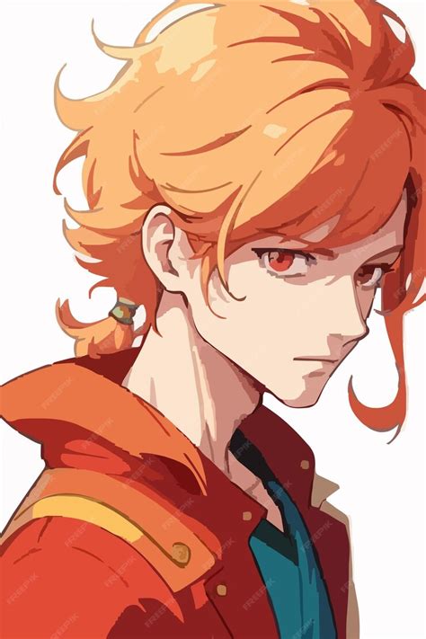Premium Vector | The face of the anime character