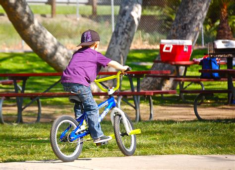 Riding bike - Santee Lakes
