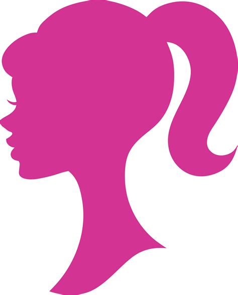 barbie head logo no background 3