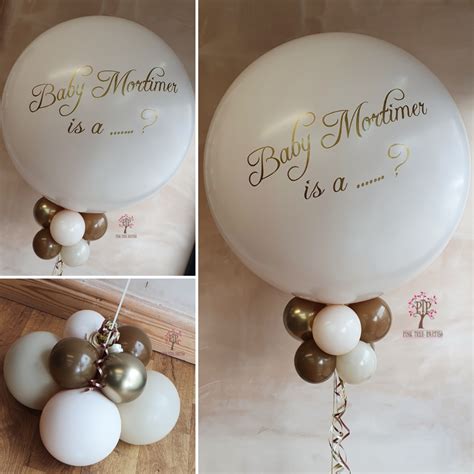 Giant Gender Reveal Personalised Balloon | Pink Tree Parties | Birthday ...