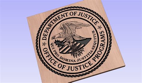 Department of Justice Seal crv3d crv dxf ai svg eps | Etsy