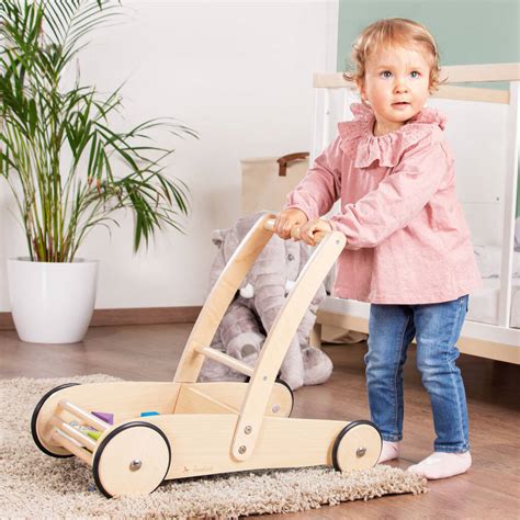 Natural Wooden Baby Walker By Too Many Pjs