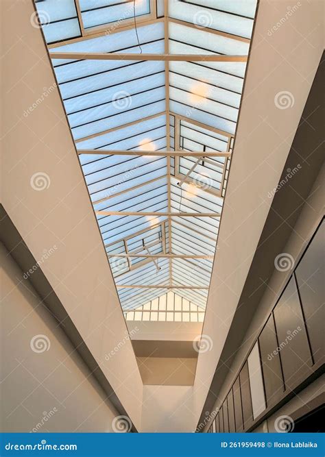 Modern Skylight On The Roof Of The House Stock Photography