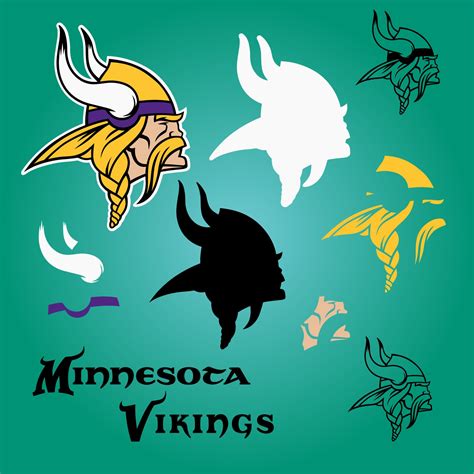 Minnesota Vikings Logo SVG Layered Cricut Cutting File ai | Etsy