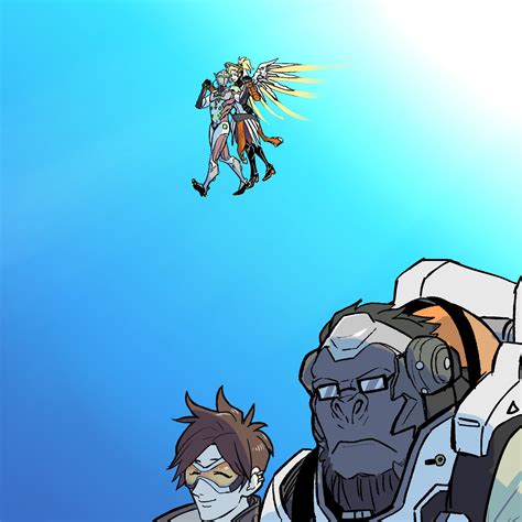 Tracer (Трейсер) :: Genji (Overwatch) (Гэндзи) :: Mercy (Overwatch