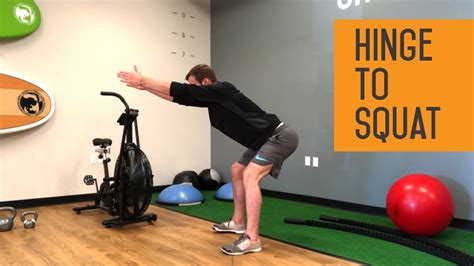 hinge  squat exercise bodyweight hip hinge variation youtube