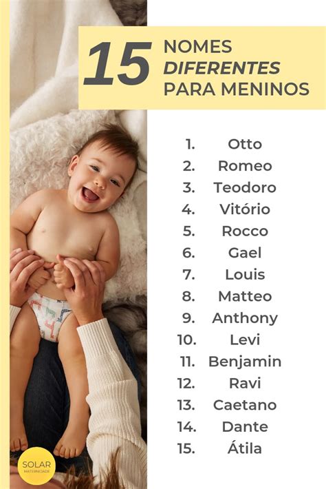 Nomes De Bebê Homem - Nomes curtos masculinos | Nomes de bebe diferentes, Nomes de bebe ...