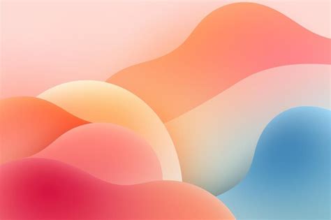 Soft abstract pastel shapes 