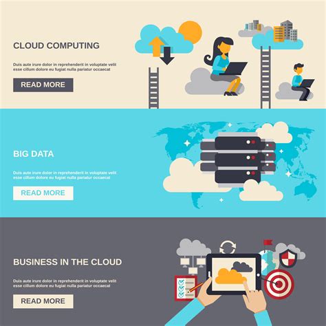 Cloud Computing Banner 462654 Vector Art at Vecteezy