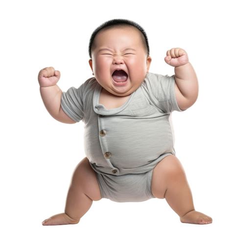 Premium AI Image | Funny photo of a newborn baby doing funny gesture