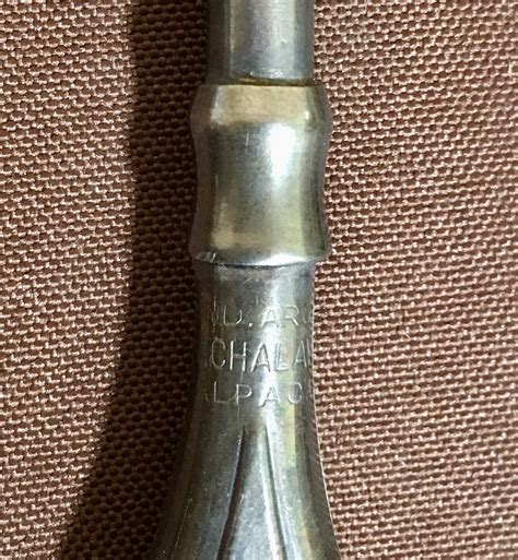 VINTAGE ARGENTINA ALPACA STERLING SILVER AND 18K GOLD YERBA MATE TEA