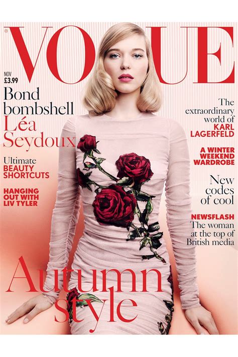 vogue lea seydoux interview talks james bond  spectre