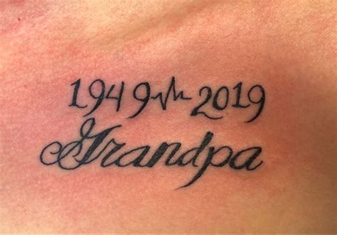 Memory Tattoos For Grandparents - Tattoo Style Trends