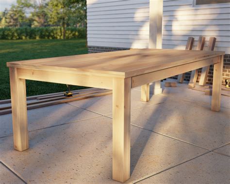 Easy DIY Table Plans – Step by Step Guide to a Full-Size Table - DIY ...