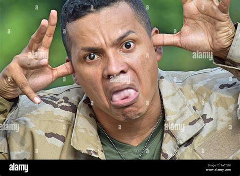 Goofy Hispanic Person Stock Photo - Alamy