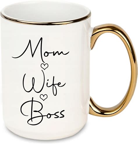 Style Couture Duży Kubek XXL Złote Ucho I Rant Mom Wife Boss Mix