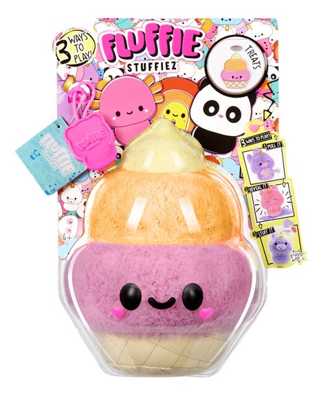 Fluffie Stuffiez Ice Cream Stuffed Animal Toy, Small Ultra Soft Plush
