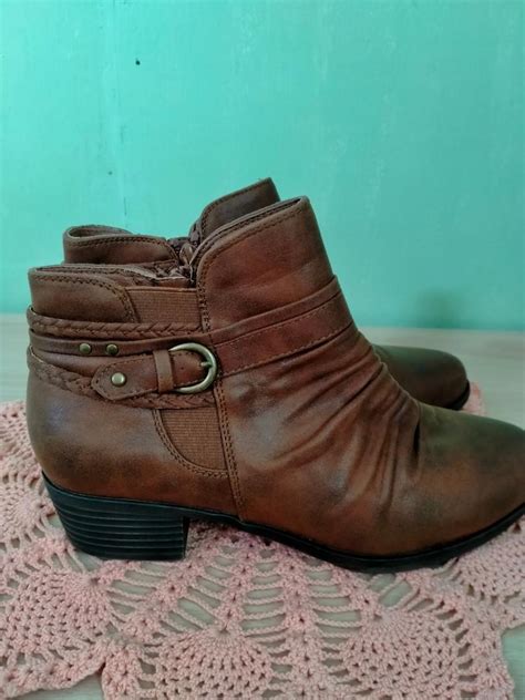 mid cut leather boots womens fashion footwear boots  carousell