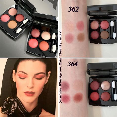 Свотчи новых теней для век Chanel Les 4 Ombres Eyeshadow Palette Fall ...