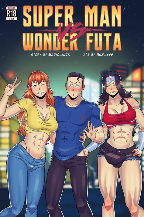Superman VS Wonder futa - by Run_666 (DC character ) (full comic : r