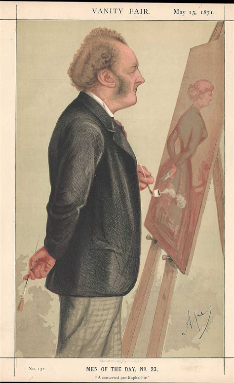 millais pre raphaelite artist vanity fair antique print frontispiecemaps
